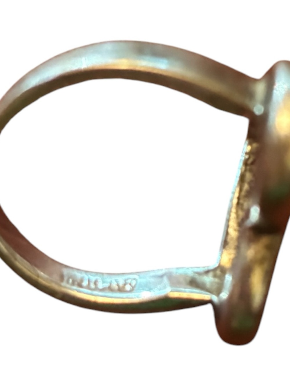 Vintage Vargas Signed 925 Sterling Silver Open Heart Ring Size 7 - Picture 6 of 15